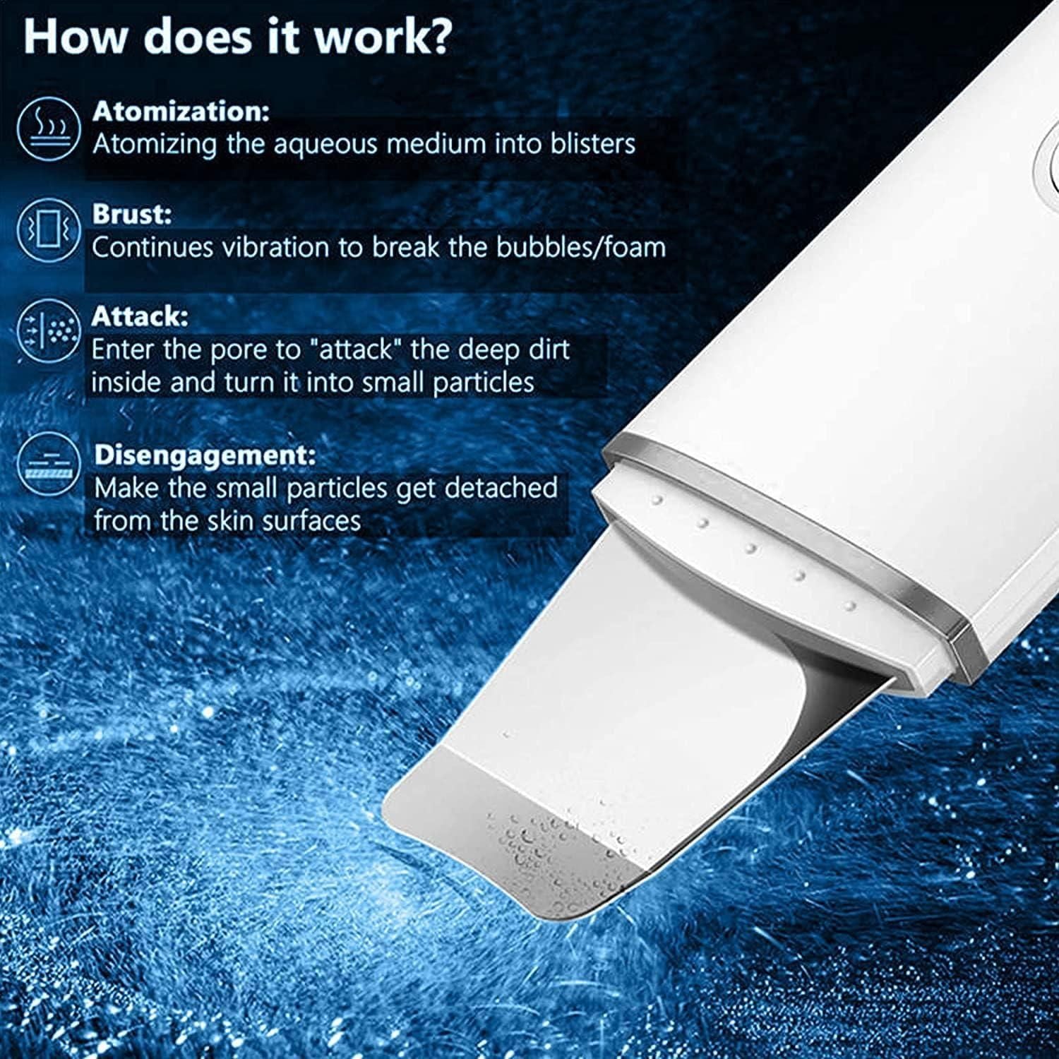 Ultrasonic Facial Kit White Heads And Blackhead Remover Removal Tool