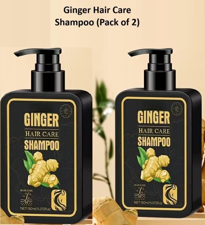 Ginger Hair Care Shampoo 150ml Each (Pack of 2)