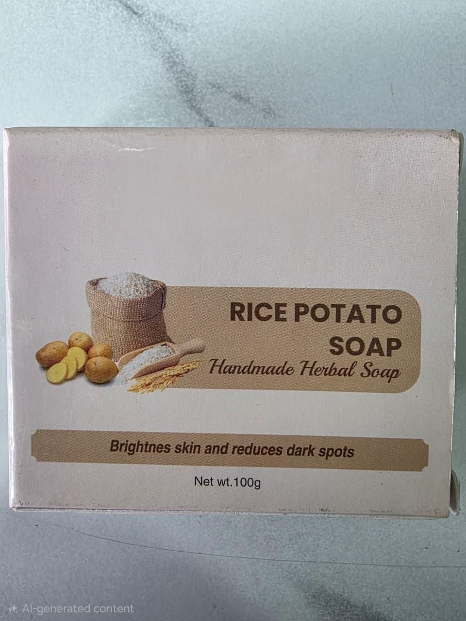 Rice Potato Soap 100 gm each Pack of 2